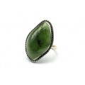 Кольцо нефрит 23*34мм, .