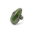 Кольцо нефрит "Грация" 16*32мм, .