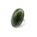 Кольцо нефрит 23*34мм, .