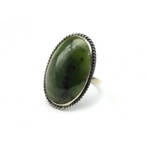 Кольцо нефрит 23*34мм, .