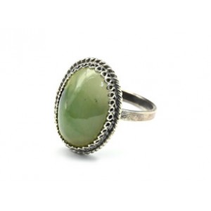 Кольцо нефрит "Овал" 14*19мм