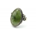 Кольцо нефрит "Грация" 20*28мм