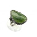 Кольцо нефрит "Грация" 23*31мм Кольцо нефрит "Грация" 23*31мм
