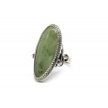 Кольцо нефрит "Грация" 17*36мм