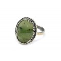 Кольцо нефрит "Овал" 15*18мм