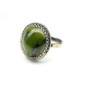 Кольцо нефрит "Овал" 16*18мм