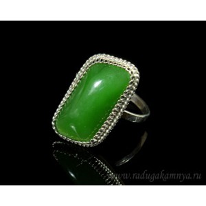 Кольцо нефрит 14*24мм