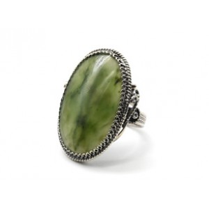 Кольцо нефрит "Овал" 21*33мм