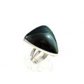 Кольцо обсидиан радужный "Грация" 25*30мм