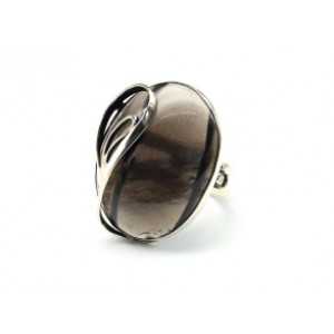 Кольцо с обсидианом 26*34мм Кольцо с обсидианом 26*34мм