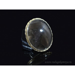 Кольцо обсидиан " Овал " 37*44мм.