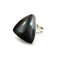 Кольцо с обсидианом радужным 25*27мм Кольцо с обсидианом радужным 25*27мм