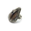 Кольцо обсидиан "Капля" 21*36мм Кольцо обсидиан "Капля" 21*36мм