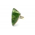 Кольцо опал зеленый (хромопал) "Грация" 14*24мм Кольцо опал зеленый (хромопал) "Грация" 14*24мм