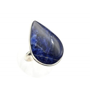 Кольцо содалит "Капля" 21*31мм.