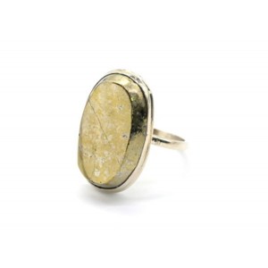 Кольцо пирит "Овал" 17*26мм