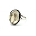 Кольцо раухтопаз "Овал" 19*22мм