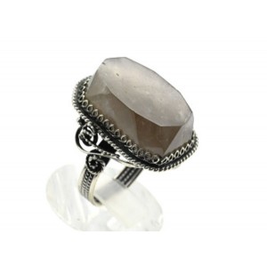 Кольцо раухтопаз 18*28мм.