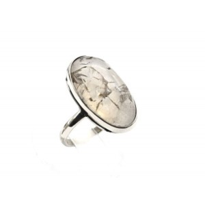 Кольцо раухтопаз 13*24мм