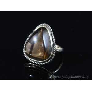 Кольцо из раухтопаза 22*25мм