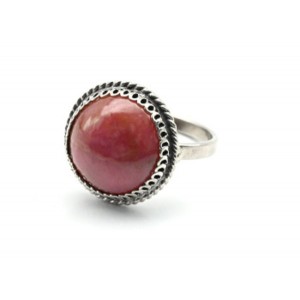Кольцо родонит "Орлец" 16мм.