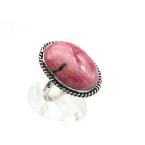 Кольцо с родонитом "Орлец" 22*29мм