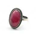 Кольцо родонит " Овал " 11*18мм