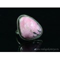 Кольцо с родонитом "Грация" 23*30мм
