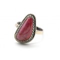 Кольцо родонит "Орлец" грация 12*19мм