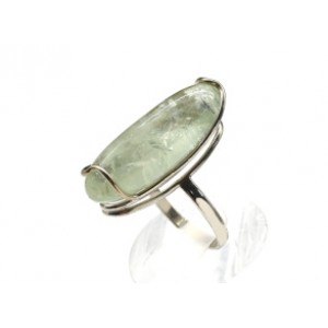 Кольцо аметист зеленый (празиолит) 13*29мм. Кольцо аметист зеленый (празиолит) 13*29мм.