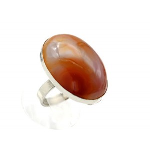 Кольцо сердолик "Овал" 24*33мм