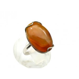 Кольцо из сердолика 13*21мм