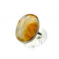 Кольцо с сердоликом "Овал" 21*28мм