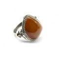 Кольцо сердолик "Грация" 22*25мм