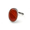 Кольцо из сердолика "Овал" 14*19мм