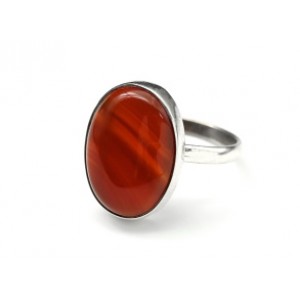 Кольцо из сердолика "Овал" 14*19мм Кольцо из сердолика "Овал" 14*19мм