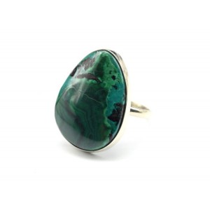 Кольцо хризоколла 19*26мм