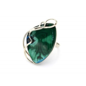 Кольцо хризоколла 25*39мм Кольцо хризоколла 25*39мм