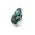 Кольцо хризоколла 22*35мм, .