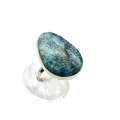 Кольцо хризоколла 21*28мм