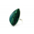 Кольцо хризоколла "Грация" 16*28мм