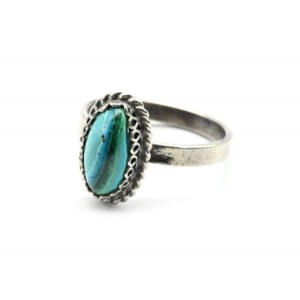 Кольцо хризоколла "Овал" 9*13мм