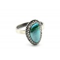 Кольцо хризоколла "Грация" 10*16мм