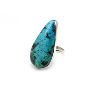 Кольцо хризоколла 18*36мм Кольцо хризоколла 18*36мм