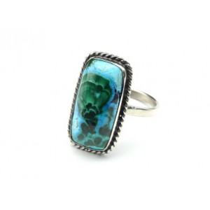 Кольцо хризоколла 15*26мм