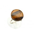 Кольцо тигровый глаз 20мм