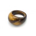 Перстень из тигрового глаза ширина 14-15мм