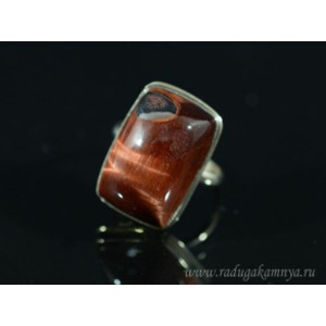 Кольцо бычий глаз " Прямоугольник " 16*24мм