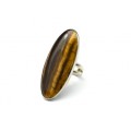 Кольцо из тигрового глаза "Овал" 20*46мм