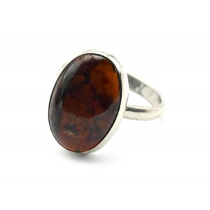 Кольцо турмалин дравит 13*18мм